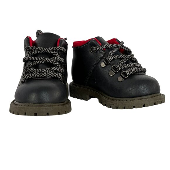 Carters Toddler Boys Ankle Boots Ralph Grey Fall Winter Lace Up Size 5 Shoes New - Picture 4 of 8
